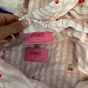 Pink Striped Pajama Set